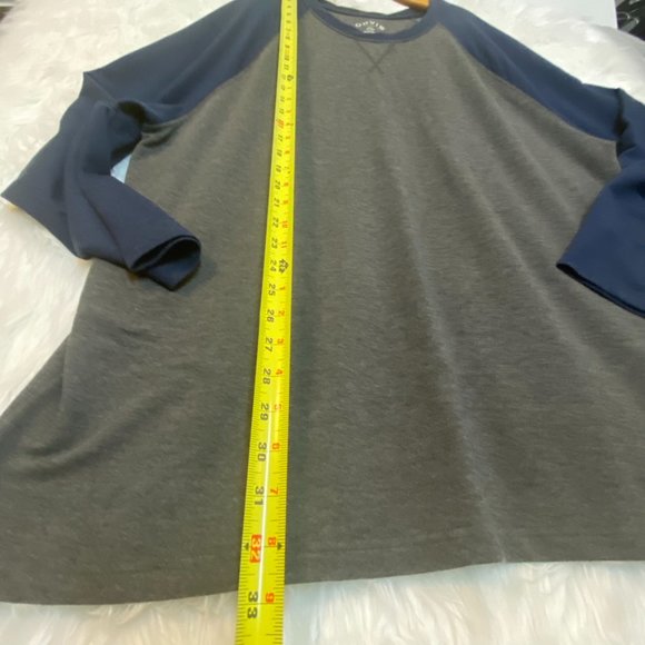 ORVIS Men’s Raglan Long Sleeve T-Shirt Gray & Blue XXL - Picture 5 of 9